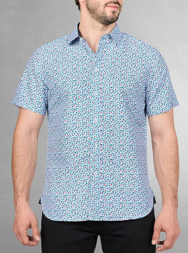 Men's casual short sleeve shirt