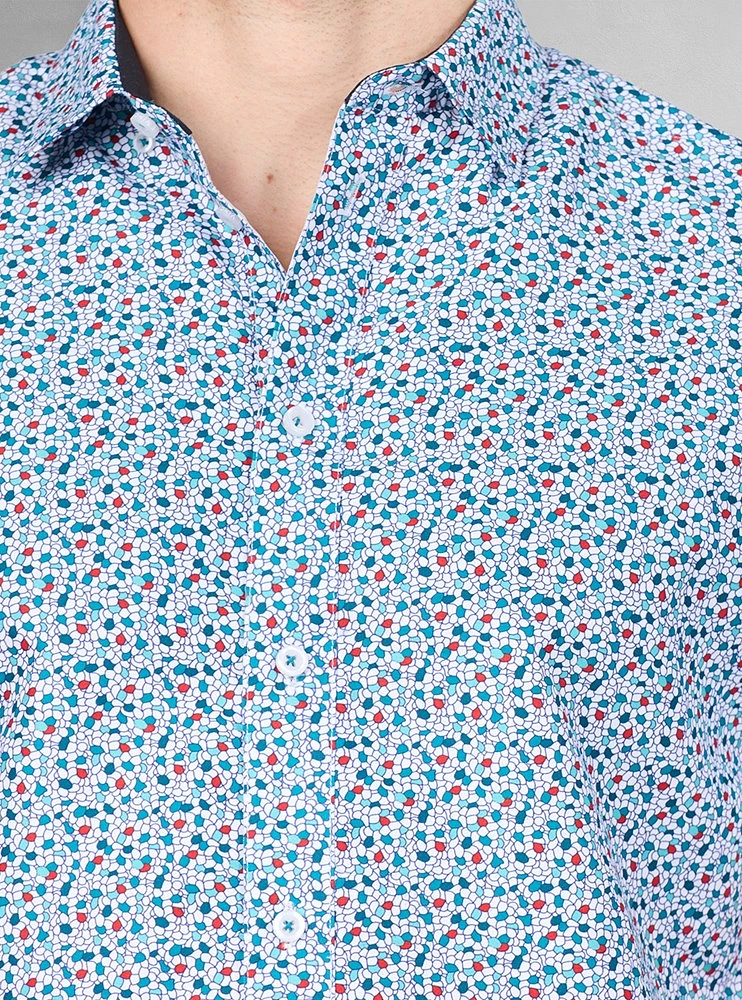 Men's casual short sleeve shirt