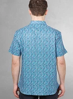 Men's casual short sleeve stretch shirt