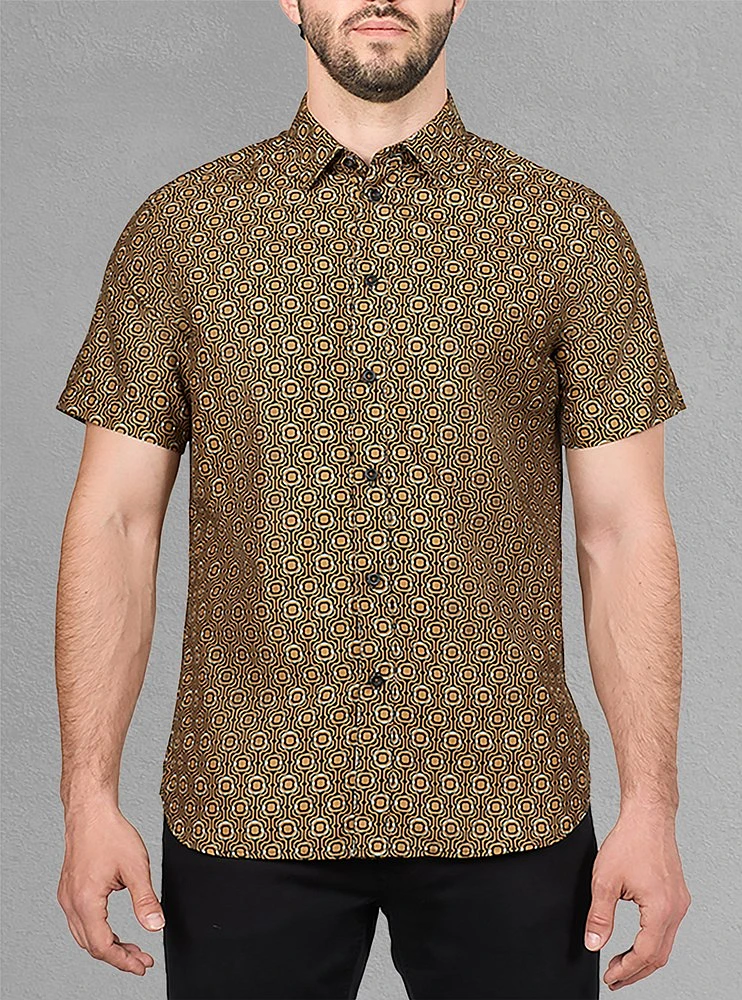 Chemise décontractée à manches courtes pour hommes