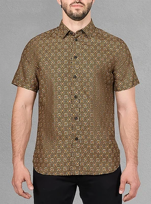 Men's casual short sleeve shirt