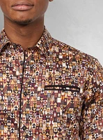 Men's casual short sleeve stretch shirt
