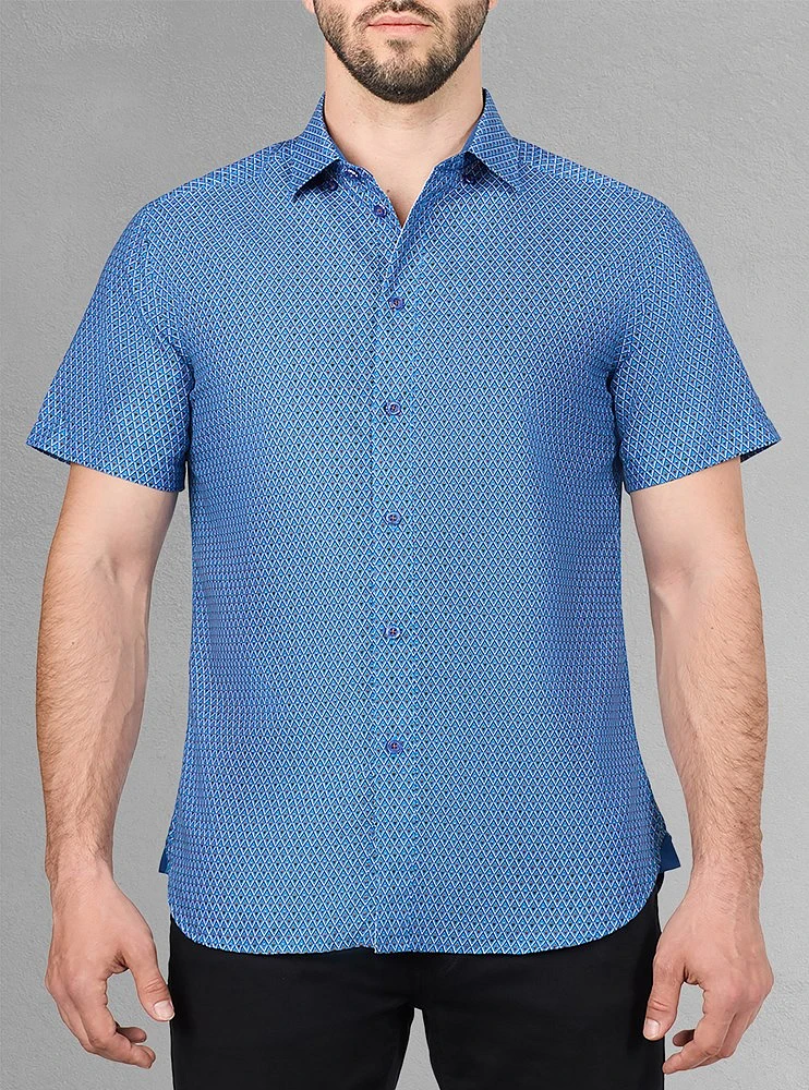 Chemise décontractée à manches courtes pour hommes