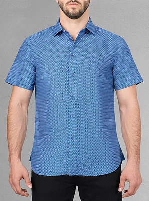 Men's casual short sleeve shirt