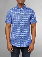 Men's casual short sleeve stretch shirt