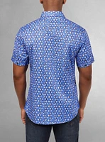Men's casual short sleeve stretch shirt