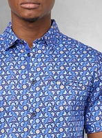 Men's casual short sleeve stretch shirt