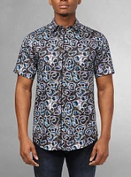 Men's casual short sleeve stretch shirt