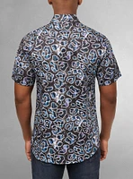 Men's casual short sleeve stretch shirt
