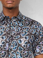 Men's casual short sleeve stretch shirt
