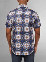 Men's casual short sleeve stretch shirt