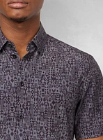Men's casual short sleeve stretch shirt