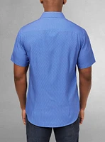 Chemise décontractée en stretch à manches courtes pour hommes