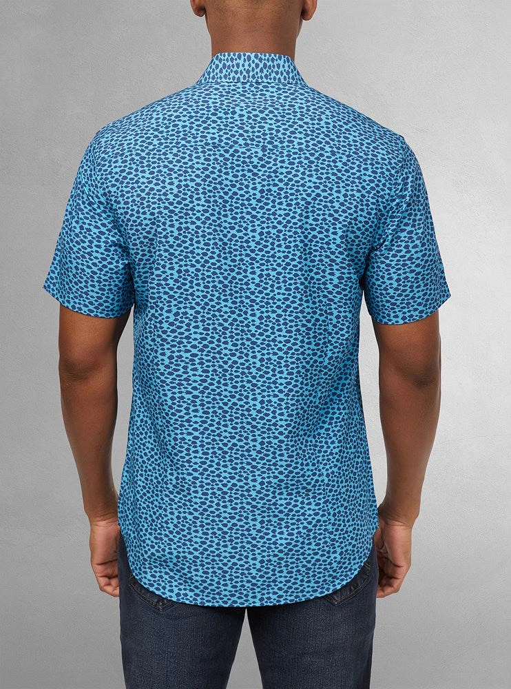 Men's casual short sleeve stretch shirt