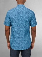 Men's casual short sleeve stretch shirt