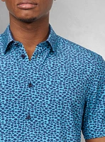 Men's casual short sleeve stretch shirt