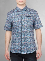Men's casual short sleeve stretch shirt