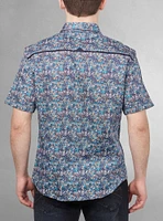 Men's casual short sleeve stretch shirt