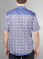 Chemise décontractée en stretch à manches courtes pour hommes