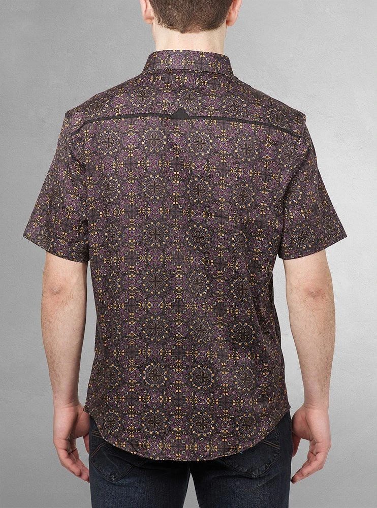 Men's casual short sleeve stretch shirt