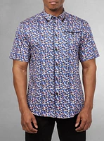 Men's casual short sleeve stretch shirt