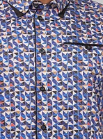 Men's casual short sleeve stretch shirt