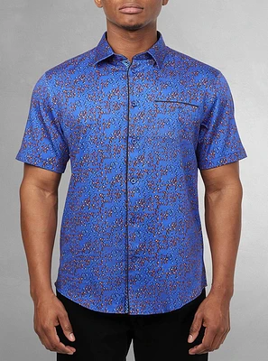 Men's casual short sleeve stretch shirt