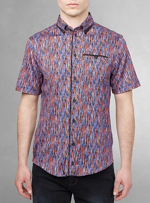 Men's casual short sleeve stretch shirt