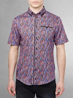 Men's casual short sleeve stretch shirt