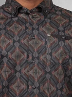 Chemise décontractée en stretch à manches courtes pour hommes