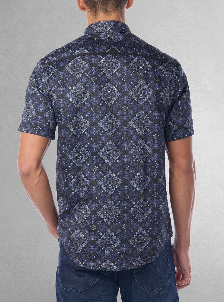 Chemise décontractée à manches courtes pour hommes
