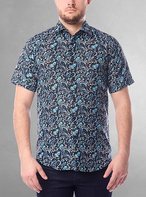 Men's casual short sleeve shirt