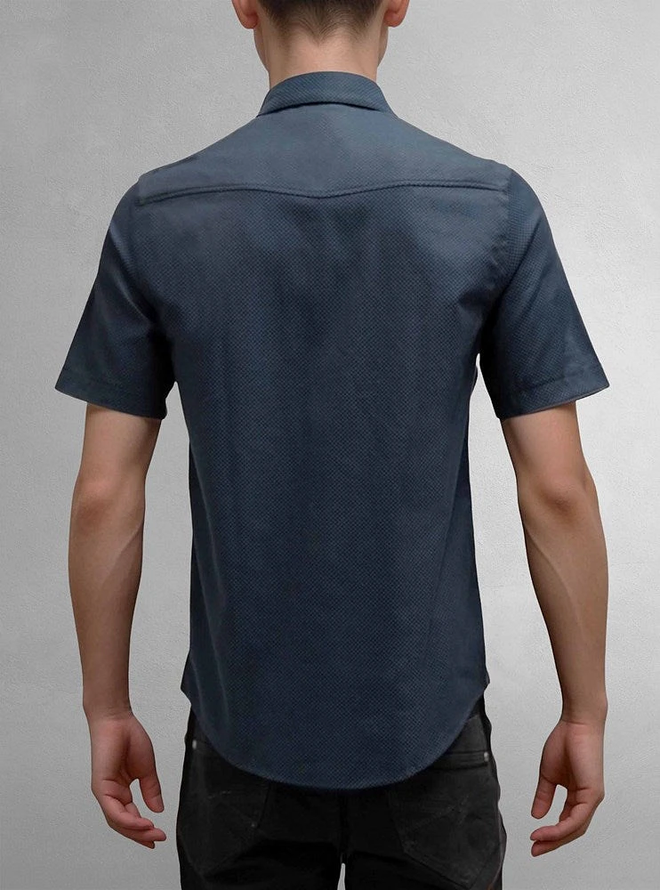 Men's casual short sleeve shirt