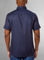 Chemise décontractée en stretch à manches courtes pour hommes