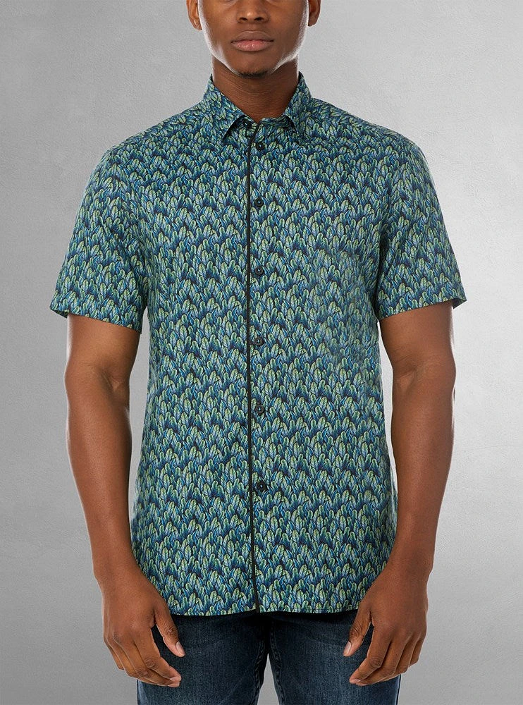 Men's casual short sleeve shirt
