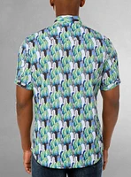 Men's casual short sleeve stretch shirt