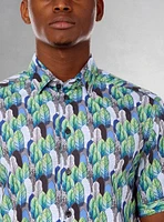 Men's casual short sleeve stretch shirt