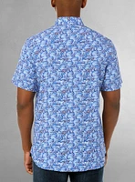Men's casual short sleeve stretch shirt