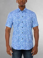 Chemise décontractée en stretch à manches courtes pour hommes