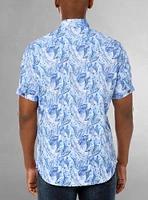 Chemise décontractée en stretch à manches courtes pour hommes