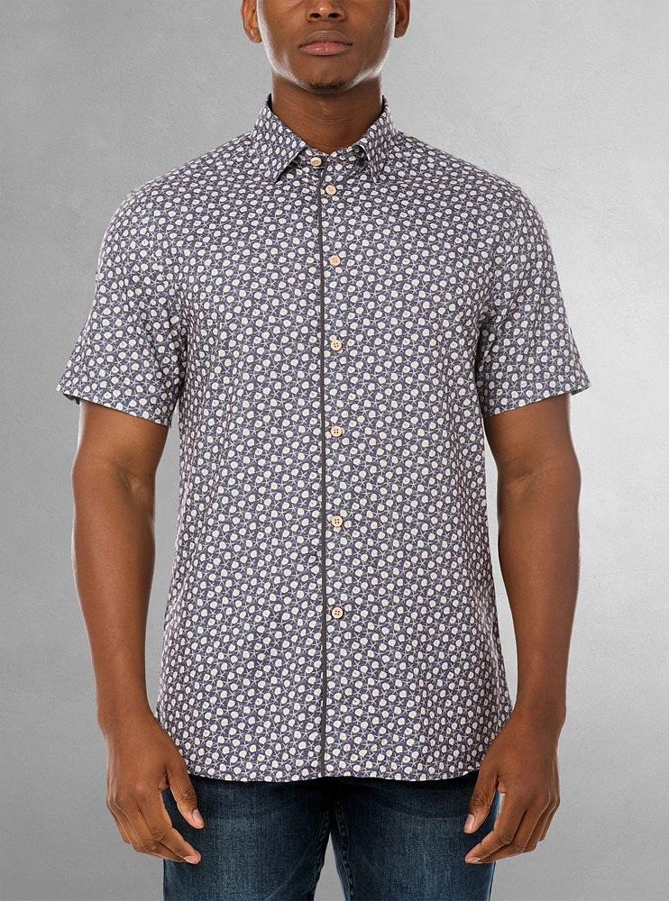 Men's casual short sleeve shirt
