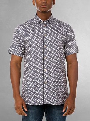 Men's casual short sleeve shirt