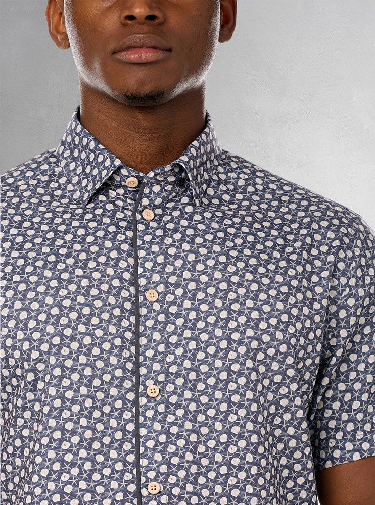 Men's casual short sleeve shirt