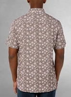 Chemise décontractée en stretch à manches courtes pour hommes