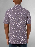 Chemise décontractée en stretch à manches courtes pour hommes
