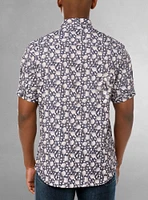 Men's casual short sleeve stretch shirt