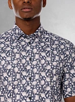 Men's casual short sleeve stretch shirt