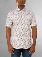 Men's casual short sleeve stretch shirt