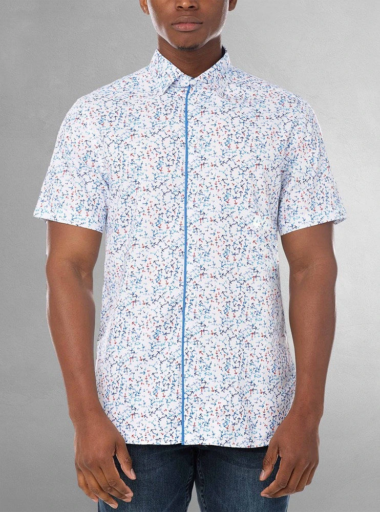 Chemise décontractée à manches courtes pour hommes