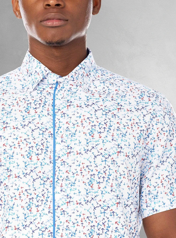 Chemise décontractée à manches courtes pour hommes